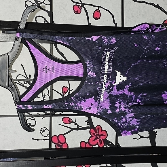 Under Armour Project Rock Mesh Printed Tank Top Shirt Medium NWT - Picture 6 of 9